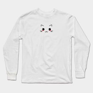 Cute Cat Emoticon Long Sleeve T-Shirt